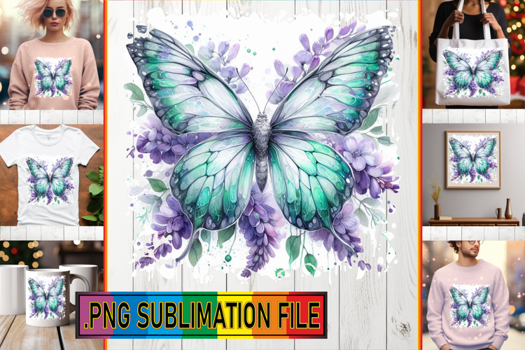 RADIANT TOTE BAG Designs PNG, Butterfly
