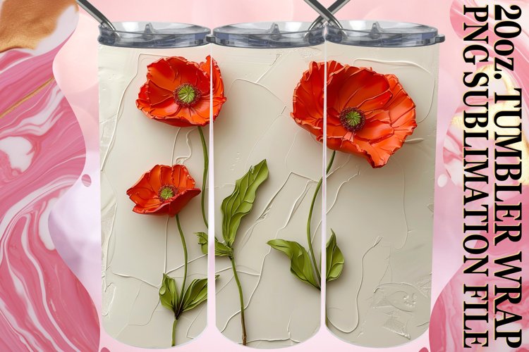 Petal Paradise: Sublimation 20oz Tumbler example image 1