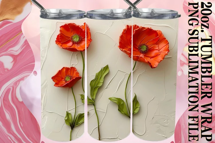 Petal Paradise: Sublimation 20oz Tumbler