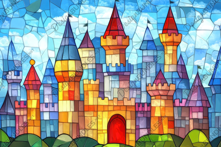 Stained Glass Texture Image 14