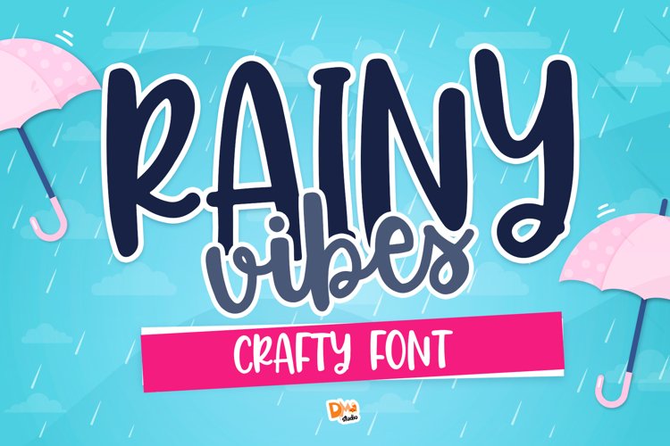 Rainy Vibes - Crafty Handwritten Font example image 1