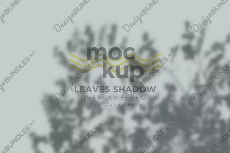 Leaves Shadow Overlay Effect Mockup