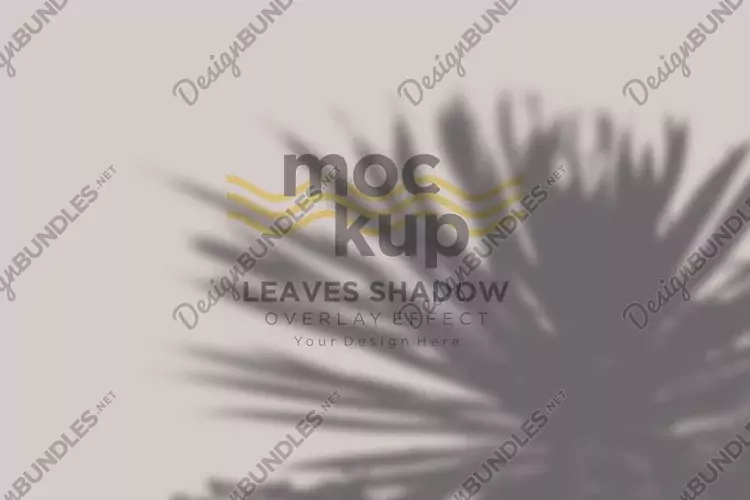 Leaves Shadow Overlay Effect Mockup