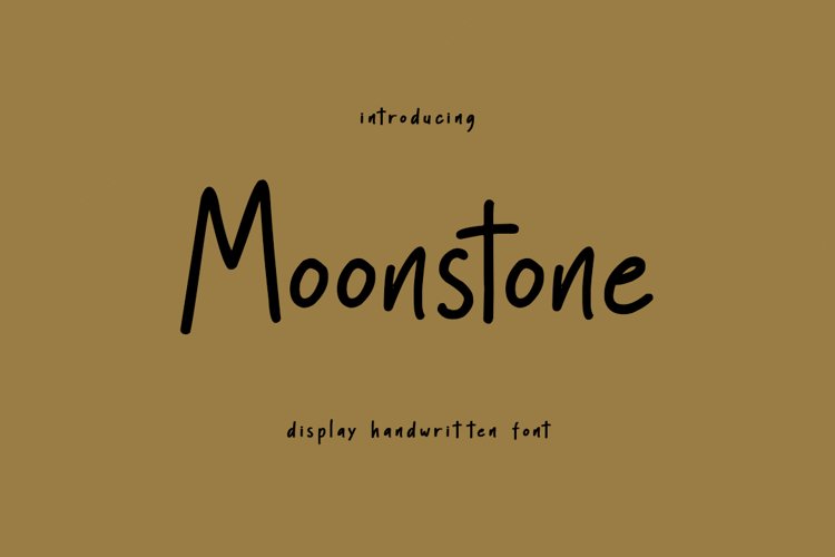 Moonstone - Display Handwritten Font example image 1
