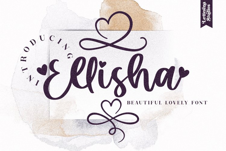 Ellisha - Beautiful Lovely Script Font example image 1