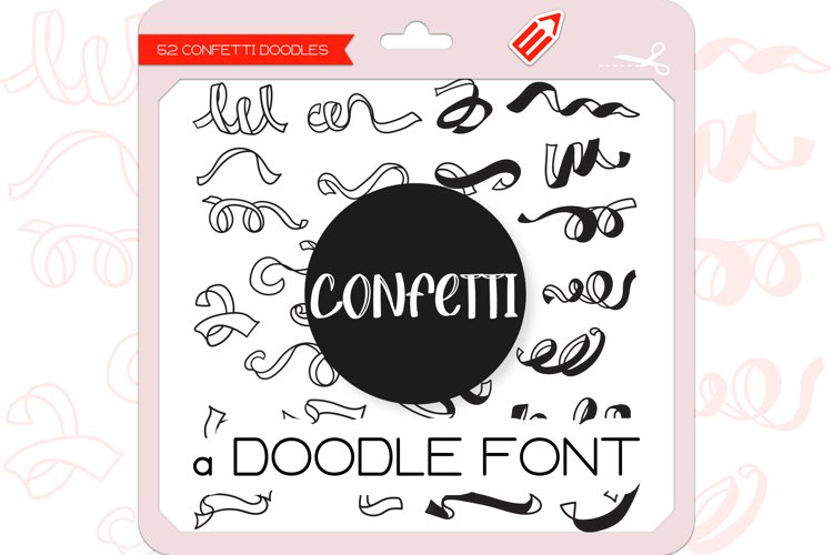 Confetti Doodles - Dingbats Font example image 1
