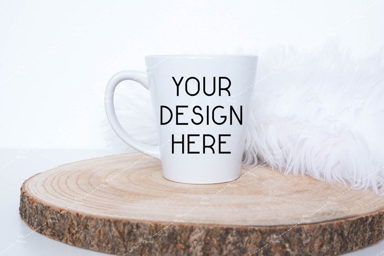 Mug Mockup 11 Oz Blank White Latte Coffee Cup White Handle