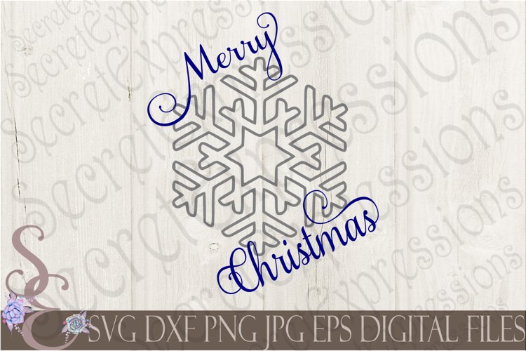 Merry Christmas Snowflake example image 1