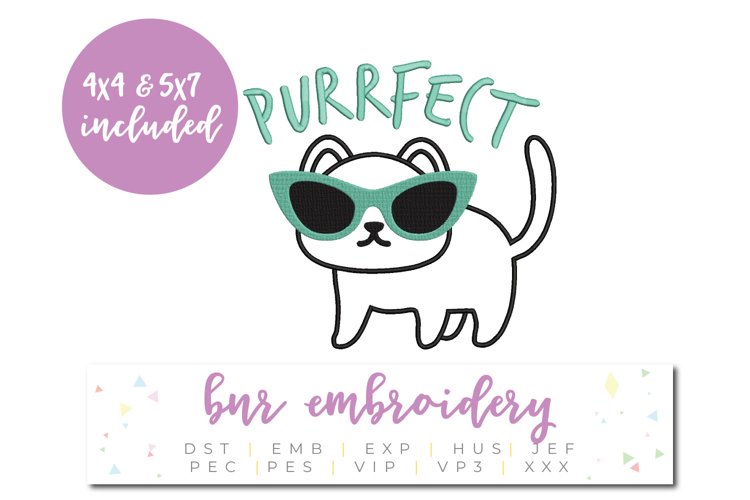 Cat Machine Embroidery Design