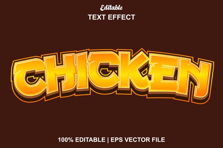 chicken text effect