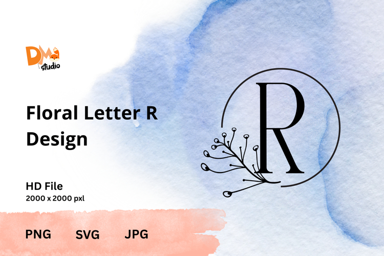 The Floral Letter Design