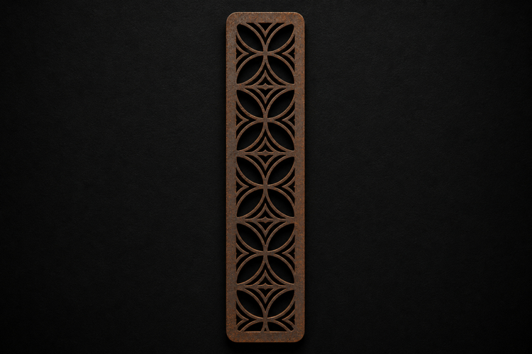 Geometric Floral Wooden Bookmark for Book Lovers