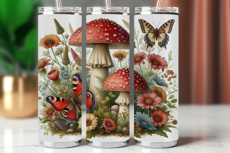 Tumbler Wrap 20 oz - mushroom