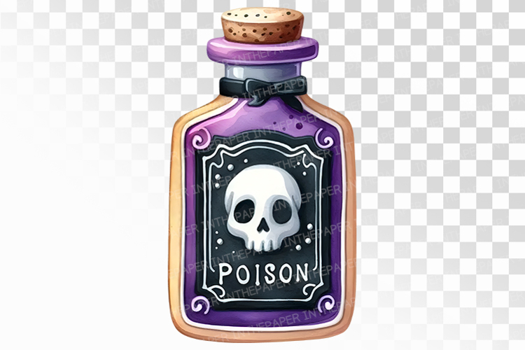 Magic Potion Bottle Cookies Halloween PNG