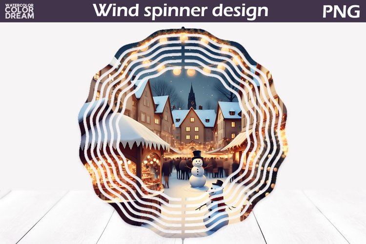 Christmas Wind Spinner | Snowman Wind Spinner example image 1