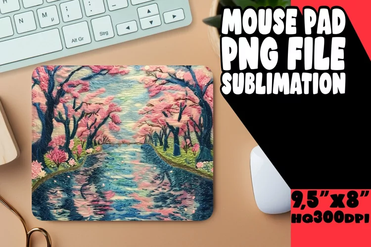 Bold 3D Landscape Sublimation Mouse Pad