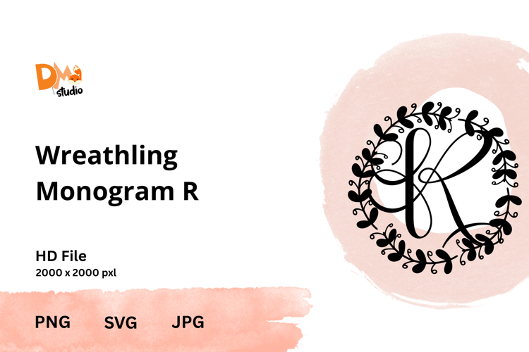 Wreath Monogram SVGs Image 8