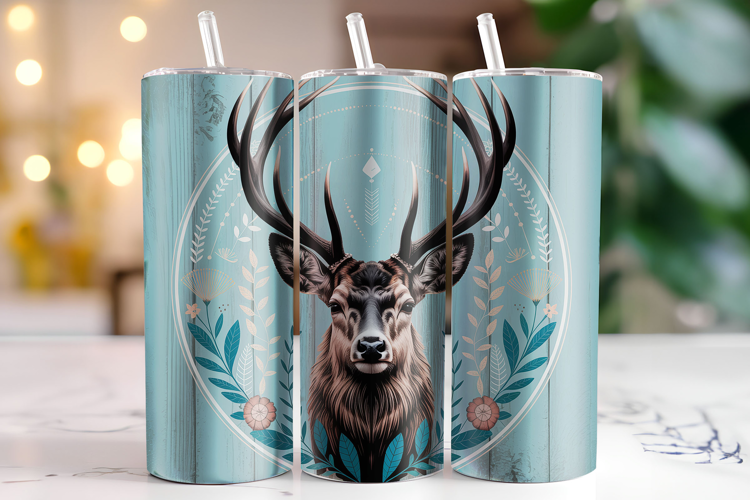 Deer Tumbler Wrap | Sublimation | Tumblers