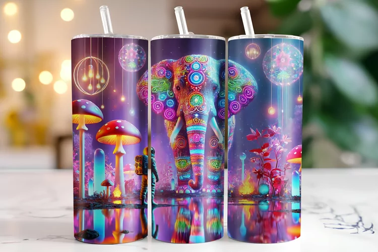 Elephant Tumbler Wrap | Sublimation | Tumblers