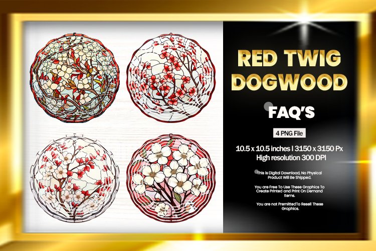 Red twig dogwood wood Wind Spinner Sublimation-04 Variations example image 1