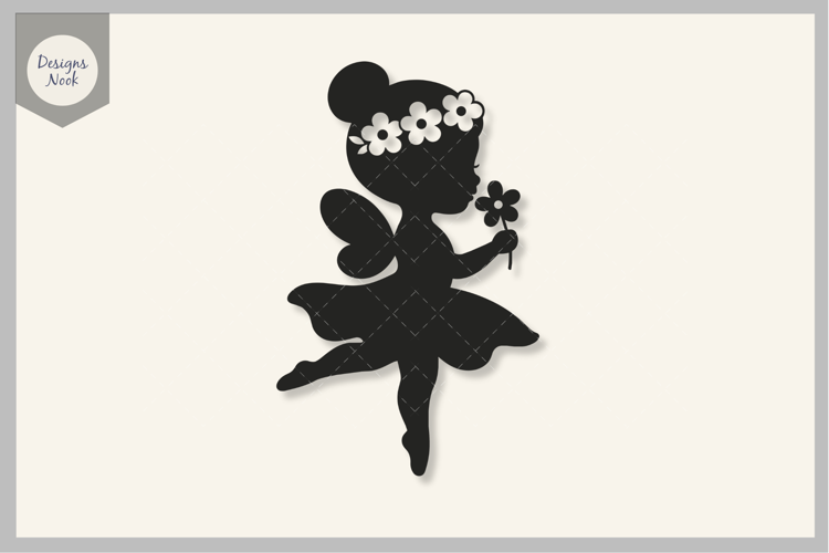 Fairy Ballerina SVG, Dance Flower Fairy SVG, Cute Ballet SVG