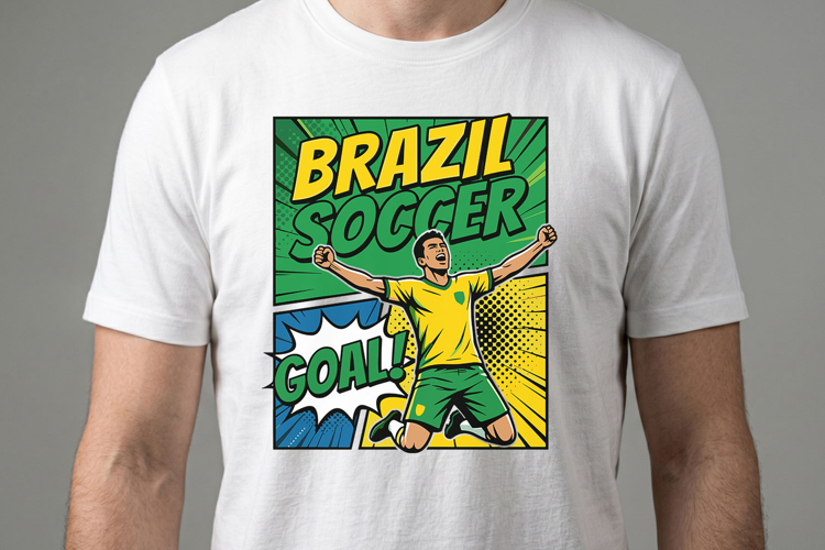 Brazil Soccer T-shirt Design