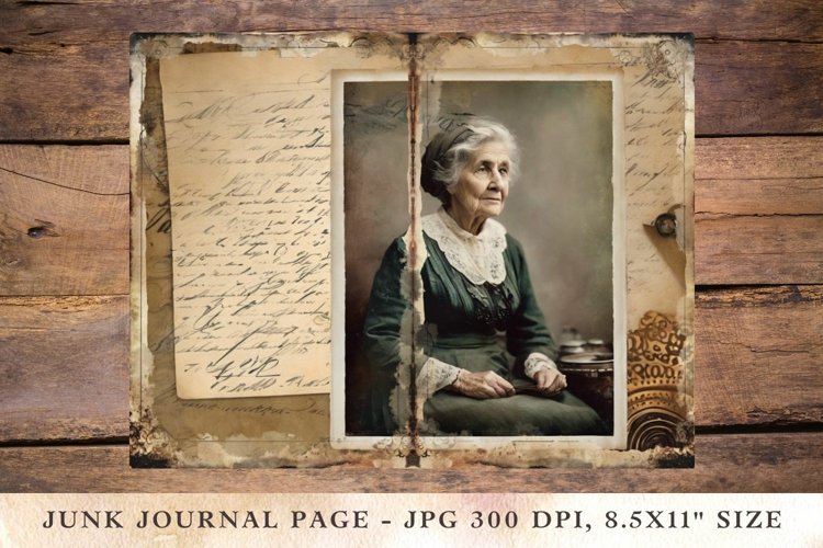 Printable Junk Journal Pages ocean grandma 9 example image 1