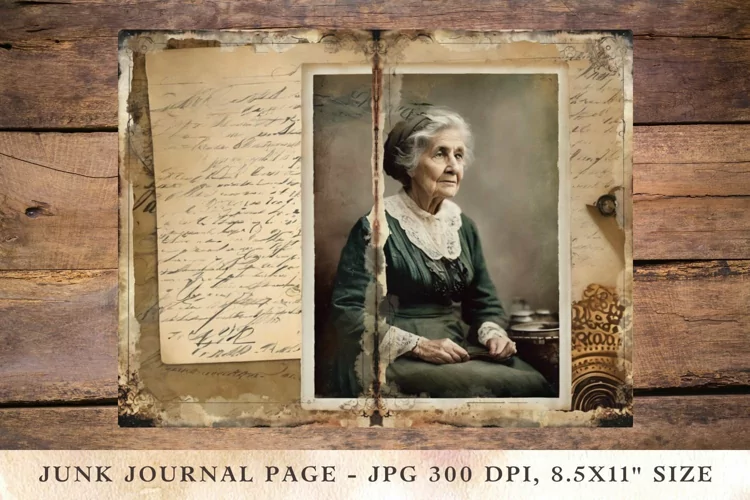 Printable Junk Journal Pages ocean grandma 9