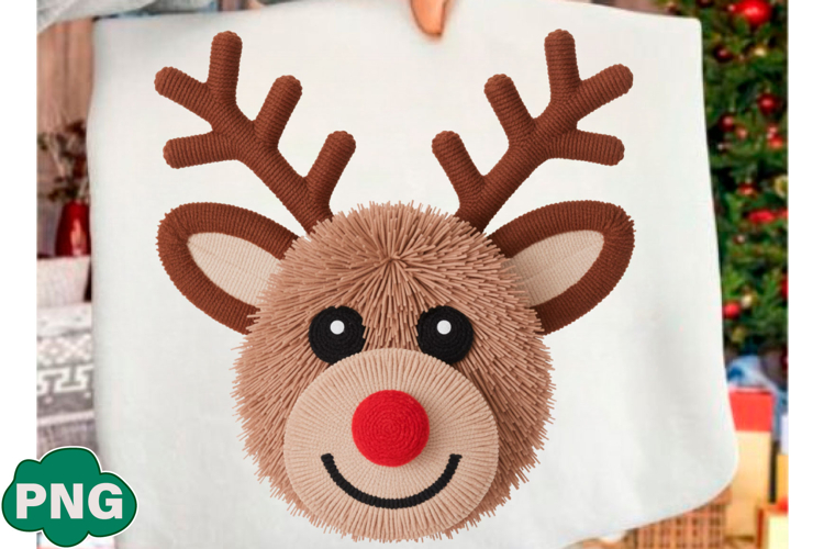Yarn Crochet Christmas Reindeer Png