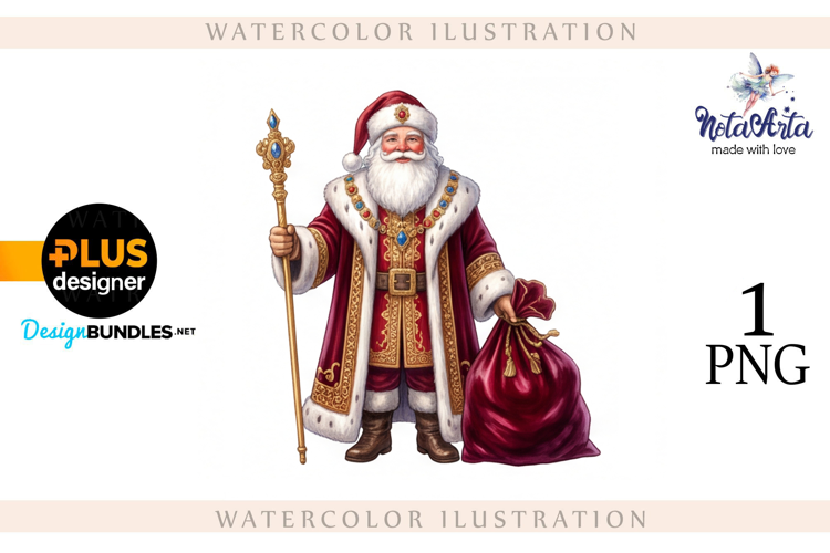 Christmas Santa in Elegant Attire