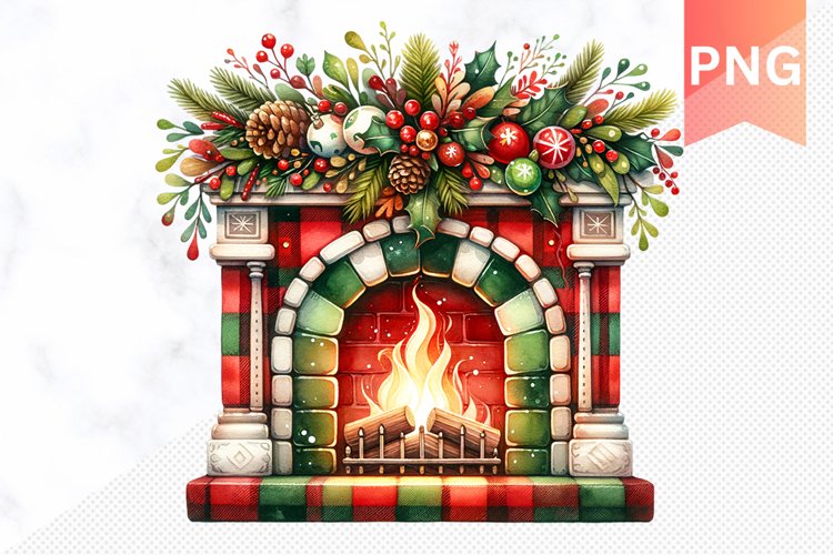 Christmas Fireplace Png Image 5