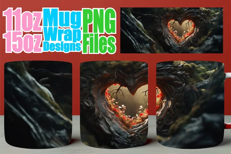 Express Love with 3D Heart Mug - Sublimation