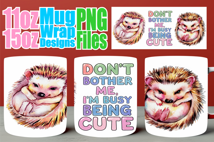 Pure elegance sublimation 11oz 15oz mug wrap, Funny Animals