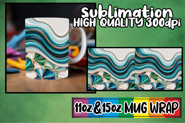 Sweet nostalgia 11oz 15oz mug wrap, Pattern