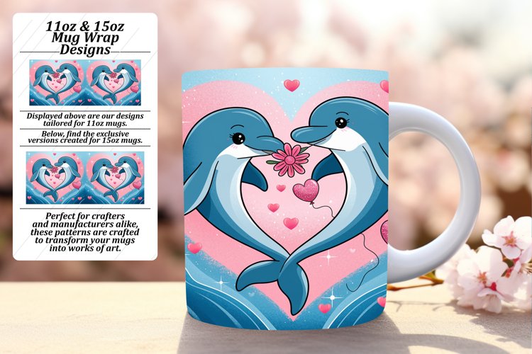 Stunning 15oz Png Mug Wrap Design , Valentines