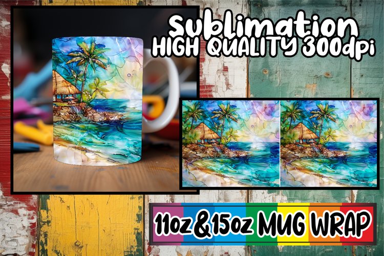 Beach Sublimation Design Image 3