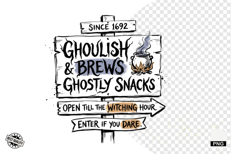 Halloween Signage PNG Clipart
