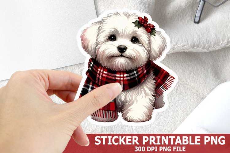 Christmas Dog Clipart Image 24