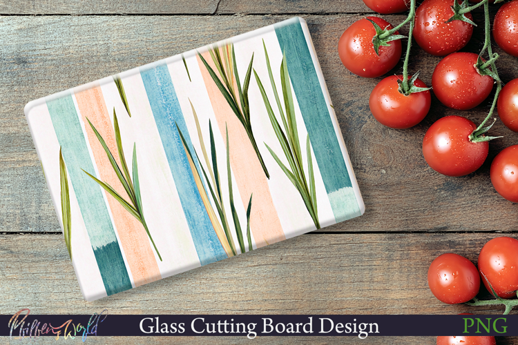 Cutting Board Design | Stripes | lemongrass
