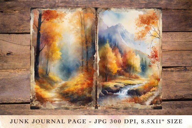 Printable Junk Journal Pages Autumn 3