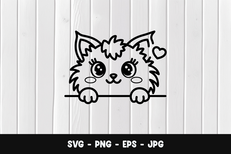 Kawaii Cat Svg Image 6