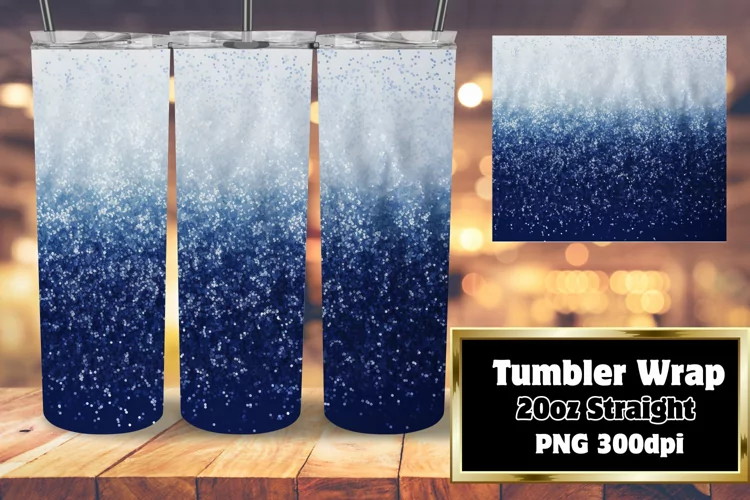 Sublimation Artistry with Sparkly Ombre