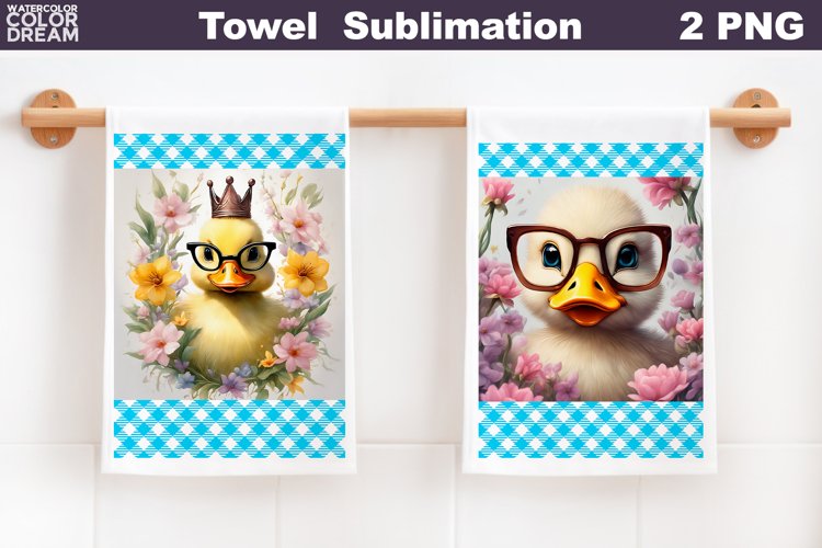 Farm Kitchen Waffle Towel |Duck Towel Sublimation example image 1