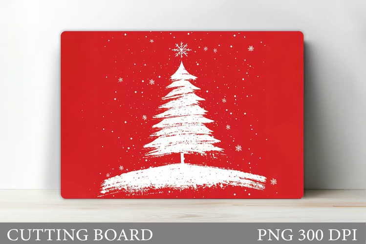 Christmas Tree Cutting Board. Christmas Tree Sublimation