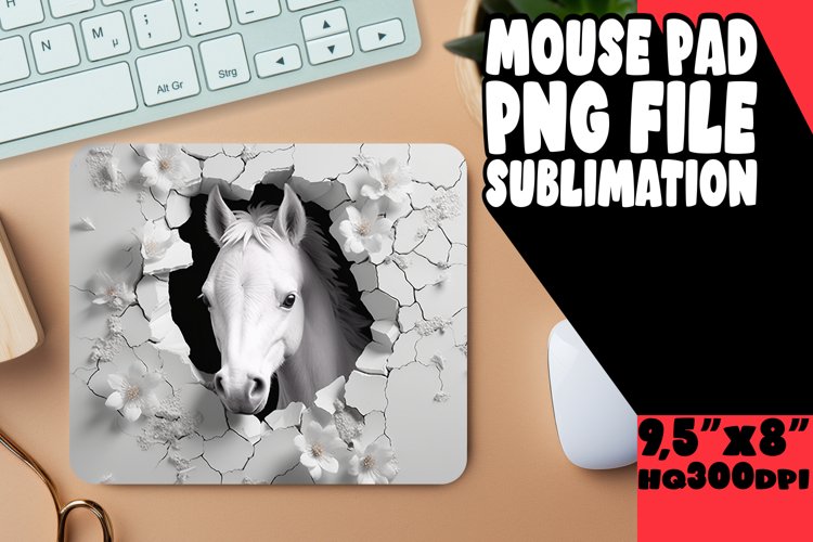 Entertaining Mouse Pad with 3D Animals