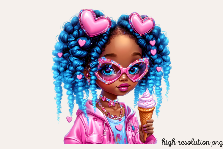 Black Girl Afro Png Image 14