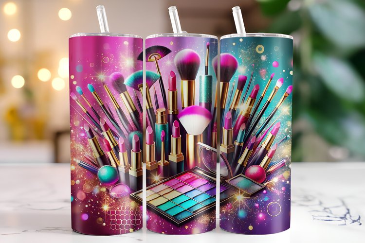 makeup kit Tumbler Wrap | Sublimation | Tumblers example image 1