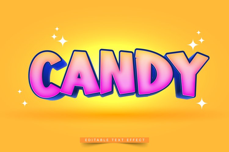 Editable Text Effect for Illustrator. Vector Graphic styles example image 1
