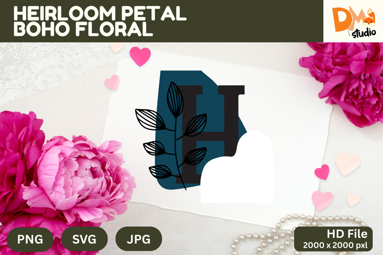 Boho Floral Svg Image 23