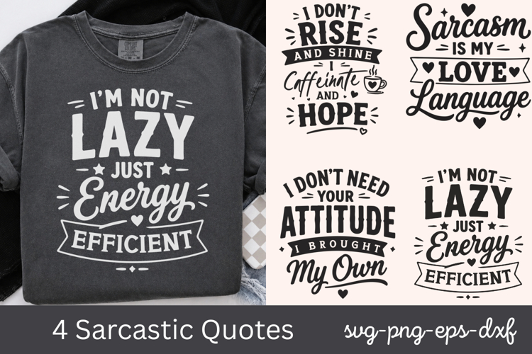 Sarcastic Quotes SVG PNG